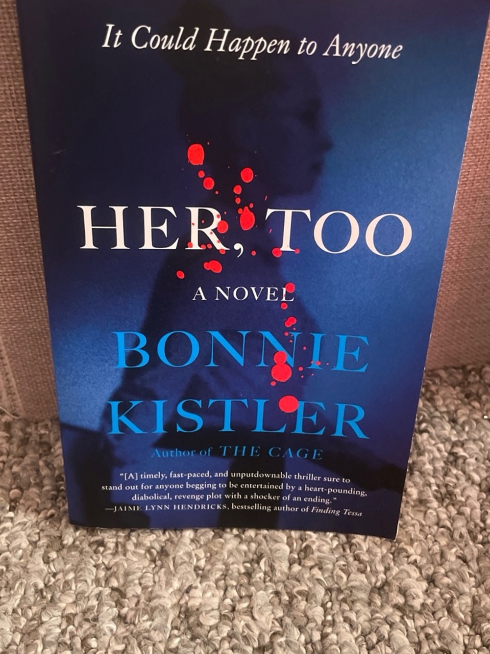 Harper - Her, Too — Blue Cover with Red Accents